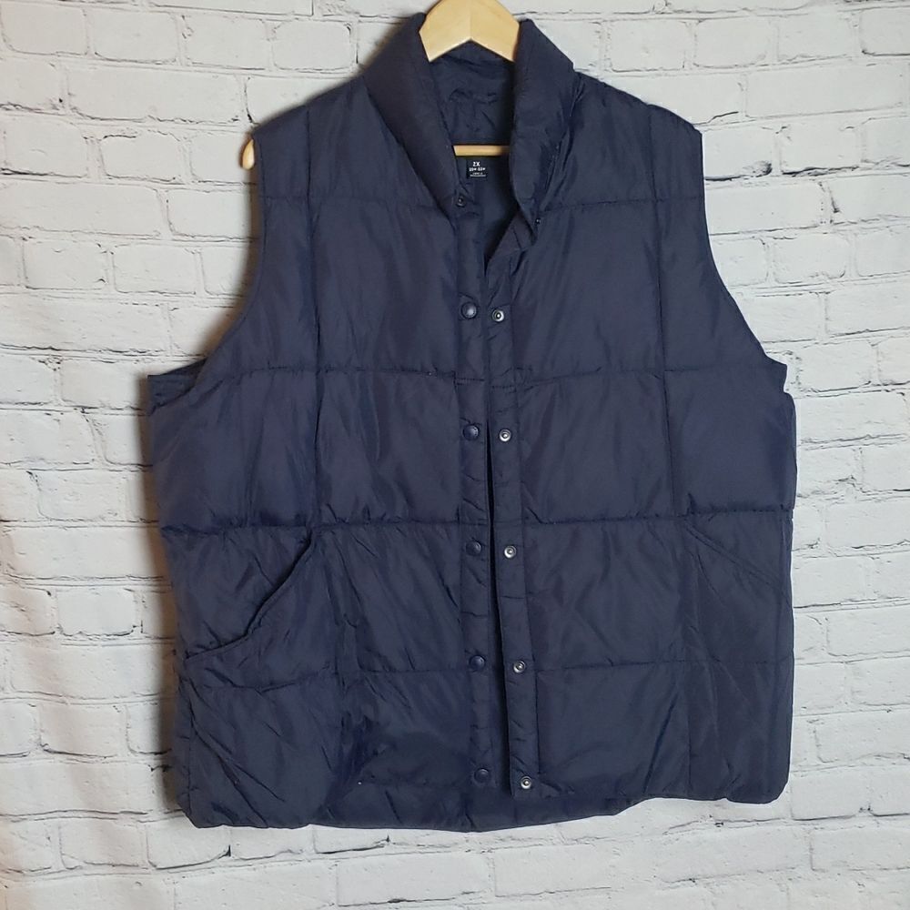 Land's End Navy Blue Vest Jacket‎